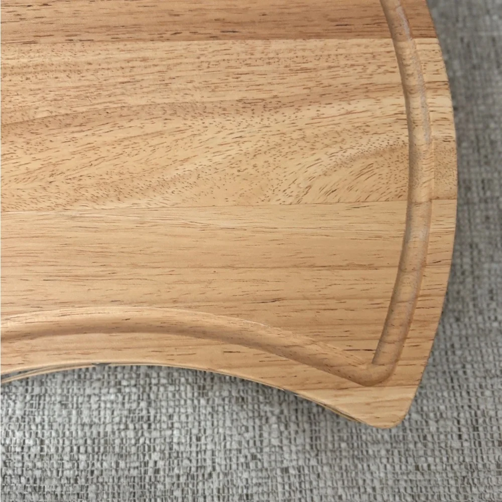 Towle Silversmiths 2 Inch Thick Maple Wood Butcher Block Serving Cutting Board